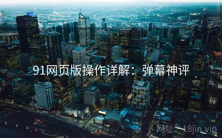 91网页版操作详解：弹幕神评