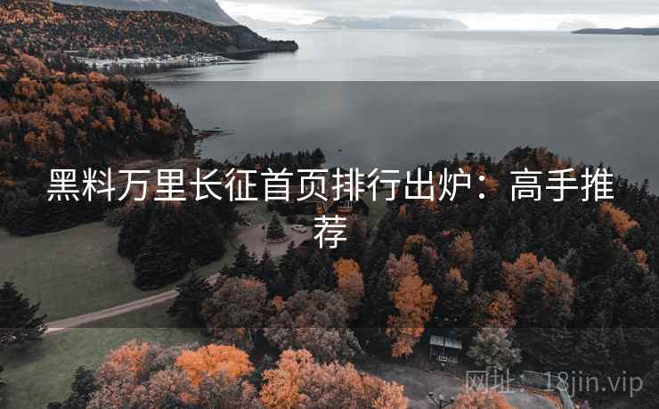 黑料万里长征首页排行出炉：高手推荐