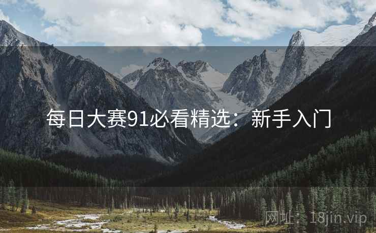 每日大赛91必看精选：新手入门